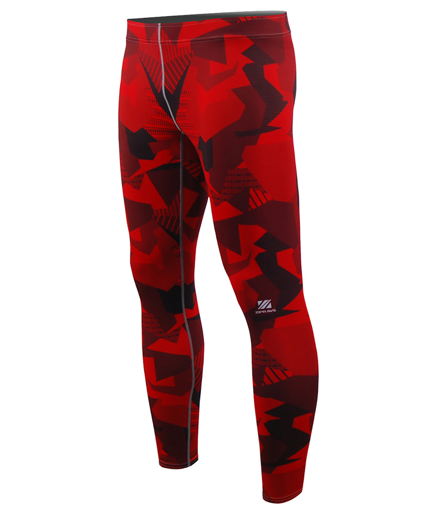 Red Pieces Full Pattern Design Tights