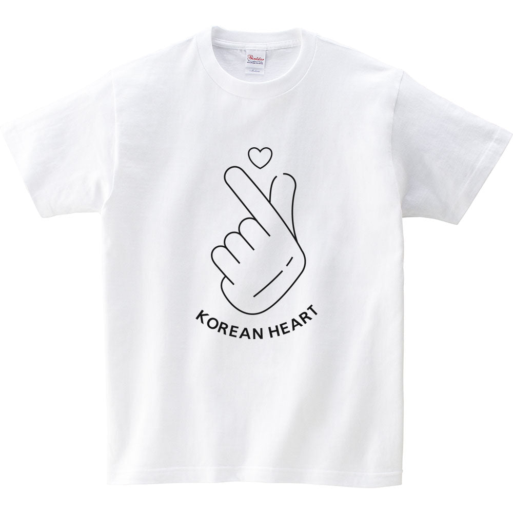 ZIPRAVS KOREAN Heart Cotton Short Sleeve T Shirts