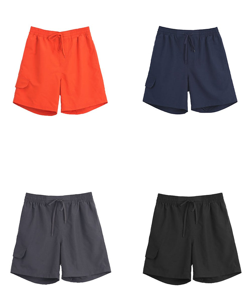 charcoal&navy&black&orange light weight shorts 