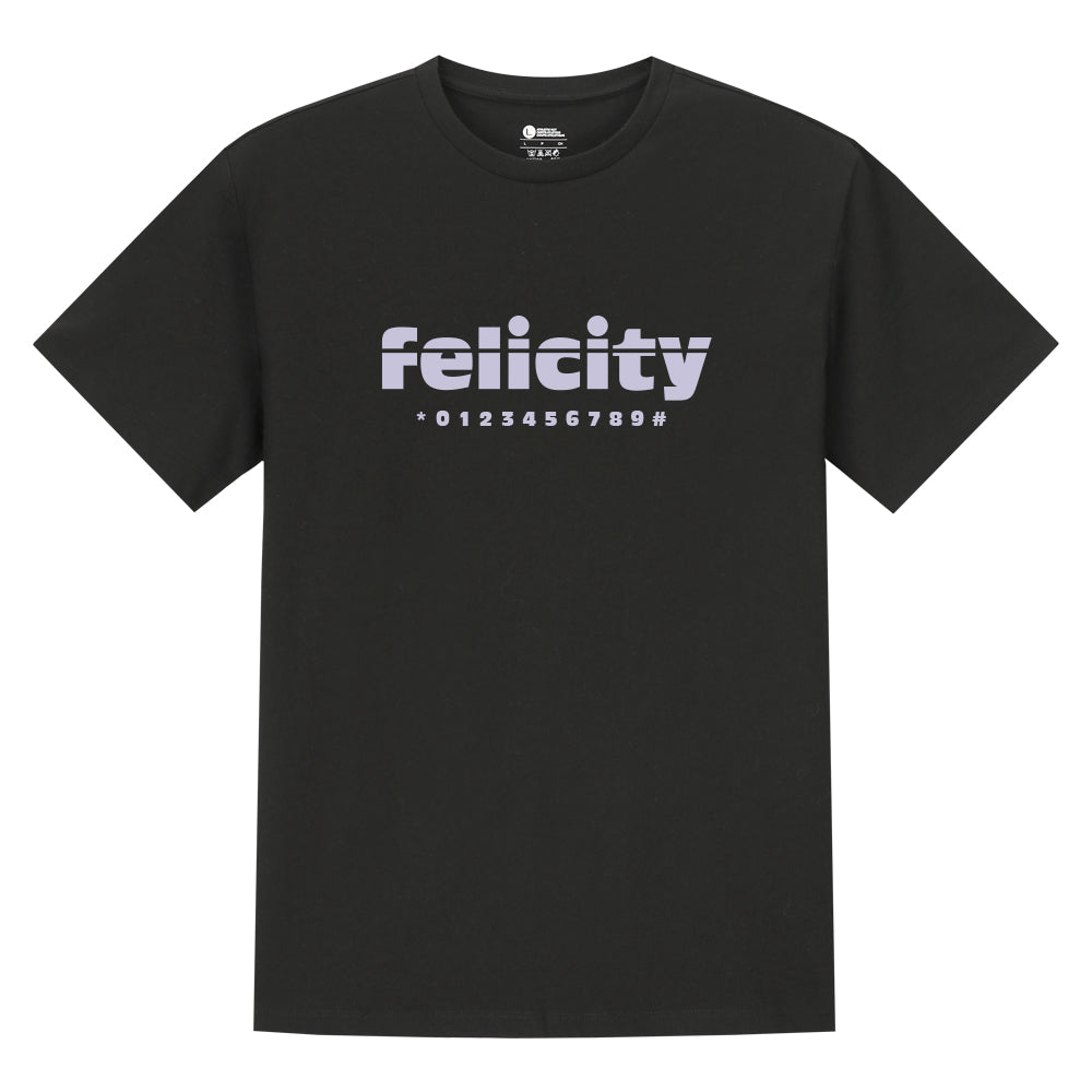 Women's Felicity Crew Letter Print T-Shirts Graphic Short Sleeve Summner Tops
