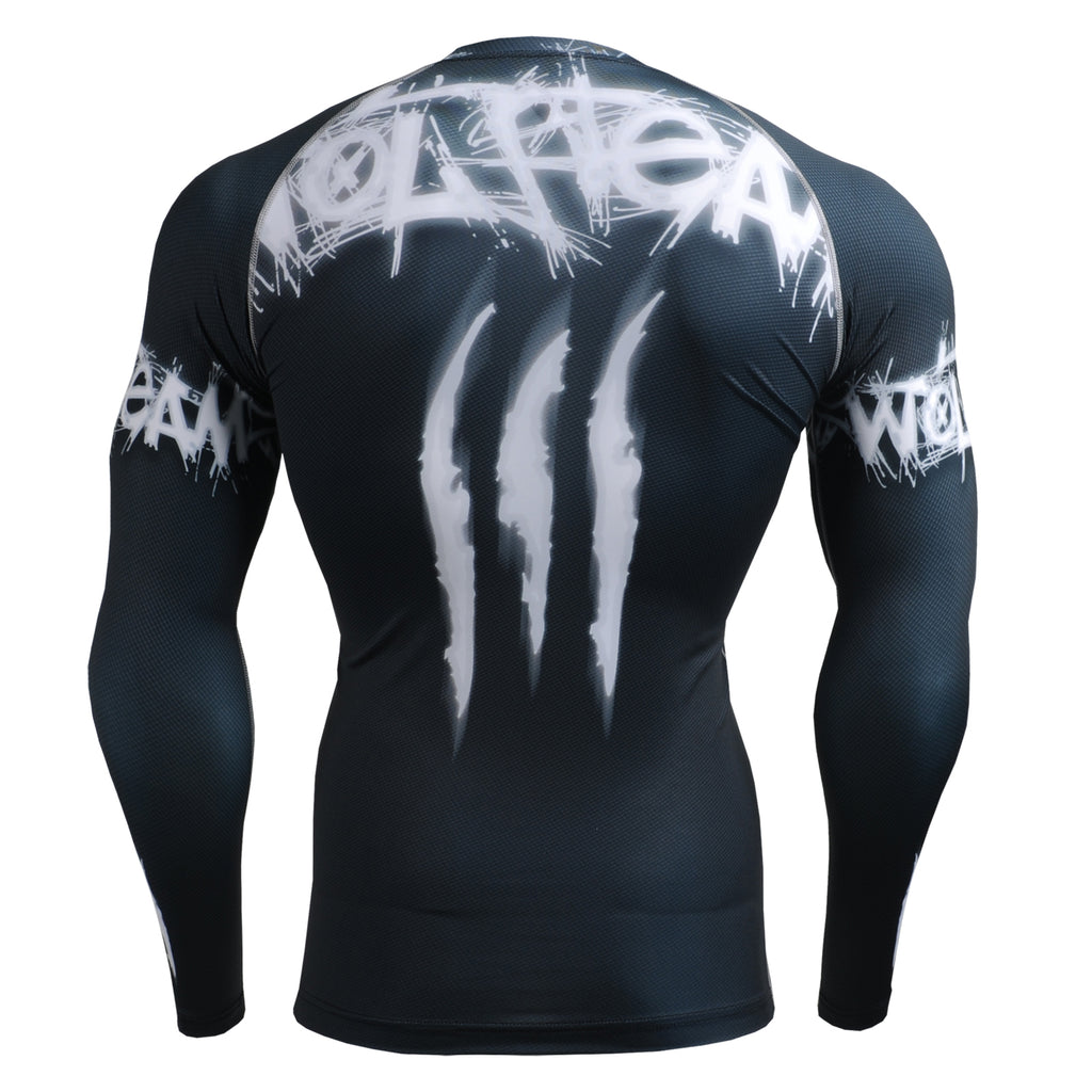 Wolf Compression Tee Shirt Long Sleeve Fixgear