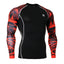 Fixgear Compression Red Long Sleeve Roung T Shirt