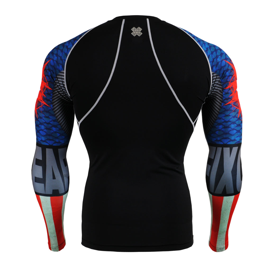 Fixgear Compression Blue Long Sleeve Top