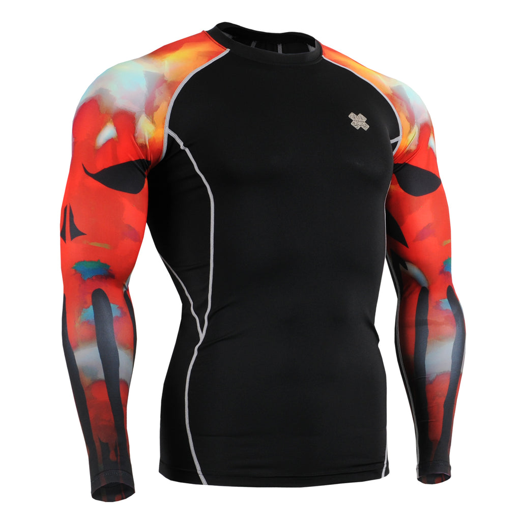 Fixgear Red Compression Top Long Sleeve