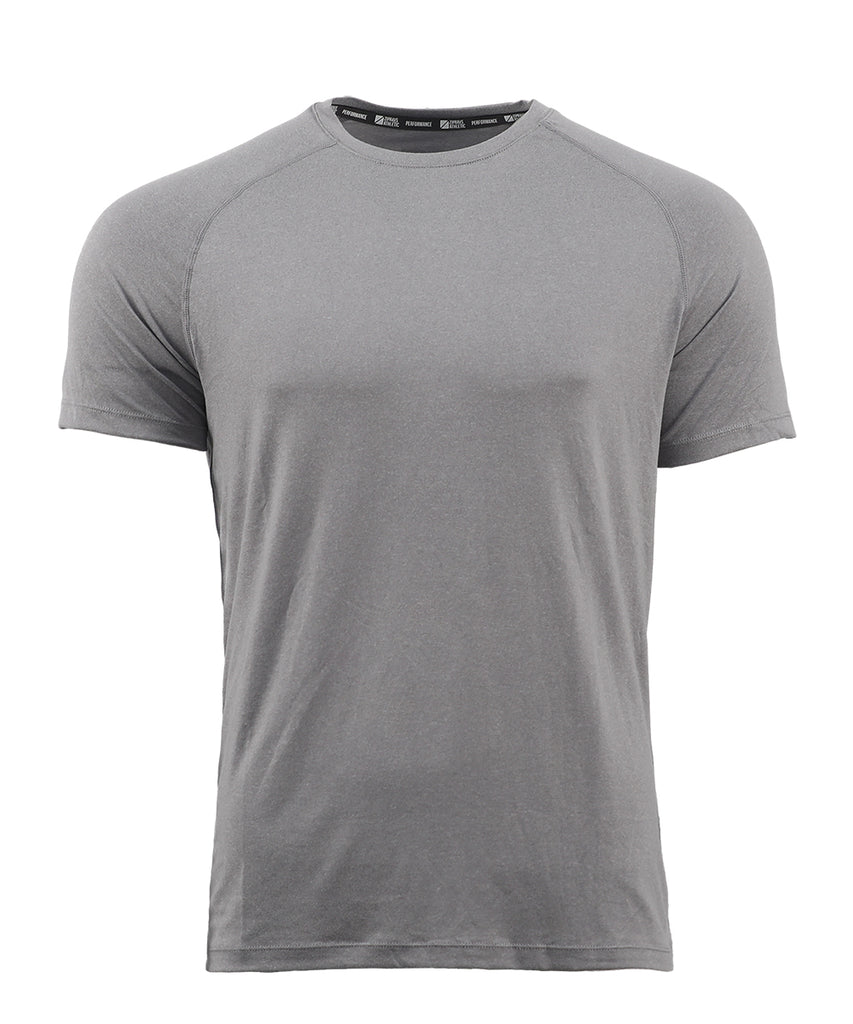 mens recycled polyester t shirt LIGHT GREY