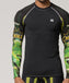 mma text compression green long sleeve