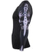 Skeleton&Sword Design Long Sleeve Tight Fit