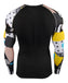 yellow Colorful Pattern Compression Long Sleeve