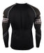 Black Medieval Armour Compression Long Sleeve