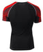 red quick dry compression short sleeve