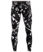 Gray Pieces Pattern Design Tight Pants