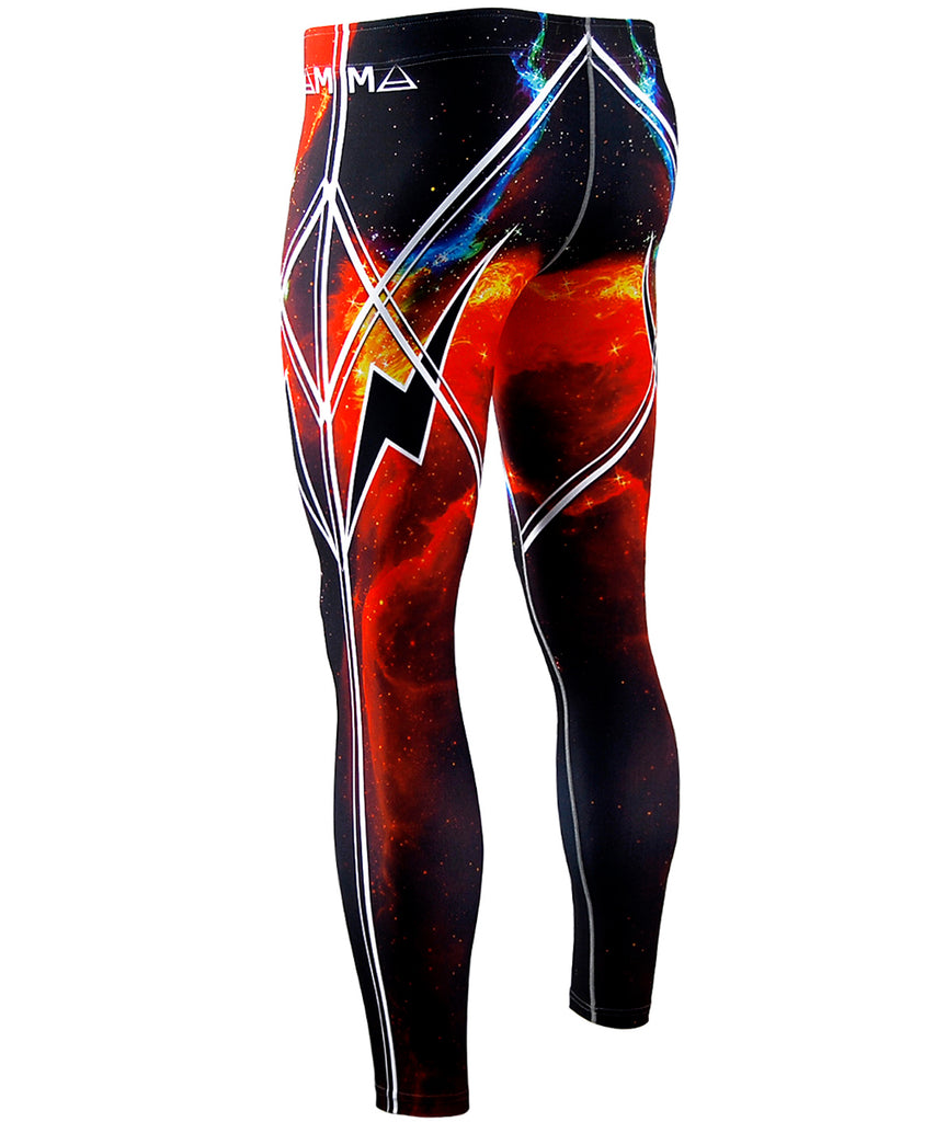 Hot Red Space Design Tights