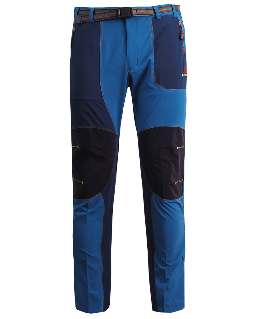 blue trekking mountain outdoor long pants