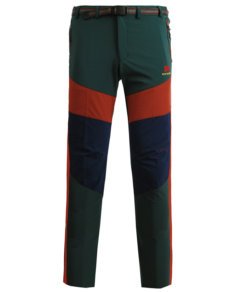 green&red hiking trousers pants