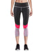 black&light pink workout running yoga capri pants