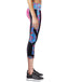 pink&blue compression capri leggings for women