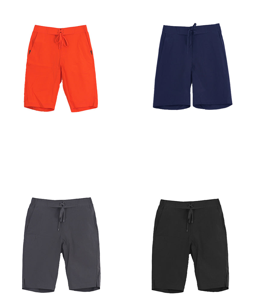 orange,navy,charcoal,black short pants