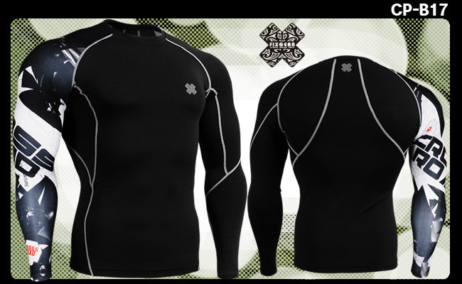 Compression black tight longsleeve top S
