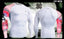 Compression white tight longsleeve top