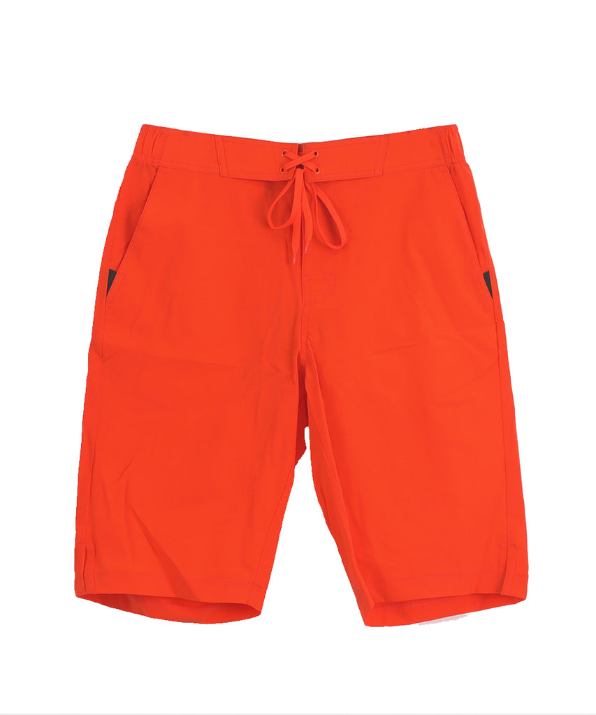 orange short pants two deep side pockets