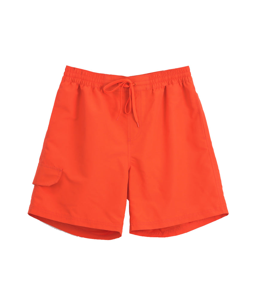 orange 100% polyester short pants