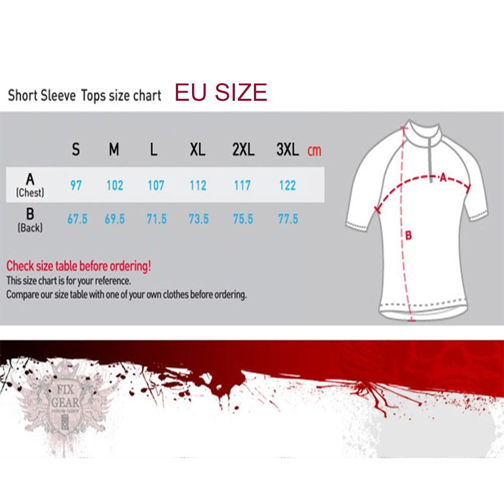 FIxgear Sports Top Short Sleeve 1/4 Zip Up Tee Shirt
