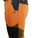 detail view / orange lightweight hiking long pants